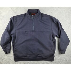 5.11 Tactical Sweatshirt Mens 3XL Blue Job Shirt Quarter Zip 2.0 Pullover Fleece